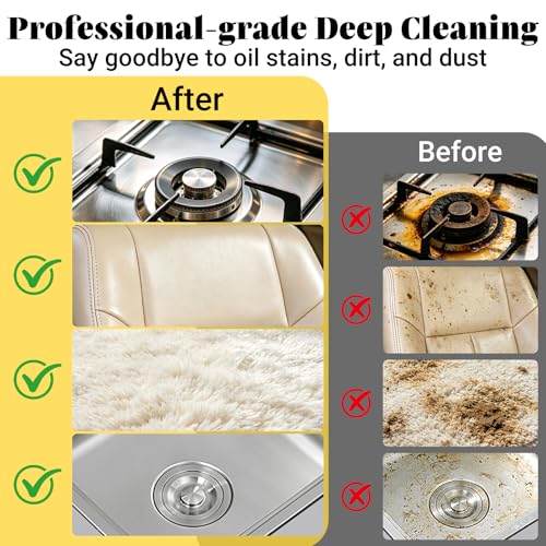 Image of Steam Cleaner, 2500W Portable Handheld Steamer for Cleaning, Large Capacity Tank Pressurized Steam Cleaning Machine for Home, Car, Bathroom, Kitchen, Furniture, Grout, Floor, Tile (Yellow)