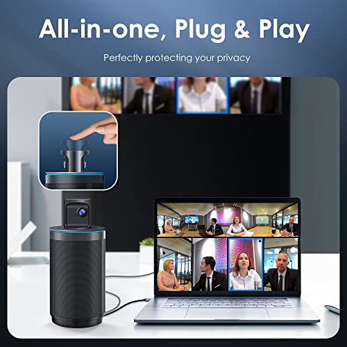Image of KanDao Meeting 360 Video Conference Camera, 8K Captured 1080P 360 Degree Meeting Room Camera, 8*Mics, 20W Speaker, Smart Tracking Zooming