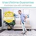 Vive Stand Assist Cane - 4 Prong Adjustable Cane with Extra Handle for Men, Women & Seniors, Stability Aid for Sit to Stand Support, Balance Assistance for Elderly, Handicapped & Disabled