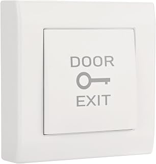 Push to Exit Button Square Shape Switch ABS Material NO/COM Output for Door Access Control System