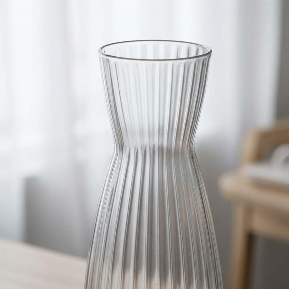 Set 9 Caraffa in Vetro assortite Bottiglia da Tavola Elegante per Vino Acqua o succhi anche come porta fiori brocche ristoranti hotel eleganza Design MADE IN ITALY