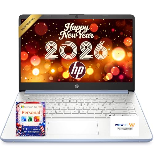 Image of HP Everyday Slim Laptop • Microsoft Office 365 Included • Intel N150 CPU • 128GB SSD • Long Battery Life • Copilot AI • Windows 11