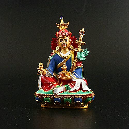 Figura Decorativa Estatua Buda Tibetano Resina Pintada