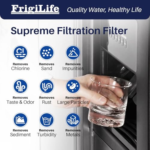 Image of RWF5800A Refrigerator Water Filter Replacement for Frigidaire EPTWFU01 Pure Source Ultra II, Pure Source Ultra 2, EWF02, SCWFTCTO, CLCH128 GP006 DE022 and Pure Air Ultra 2 Air Filter 2 Combo