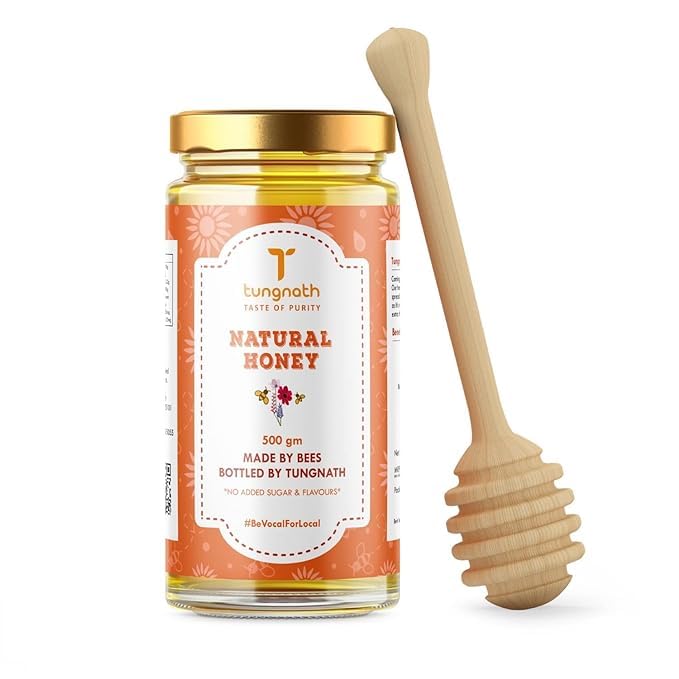 Tungnath Honey | Pure, Unprocessed and Unadultrated Natural Honey-500gm