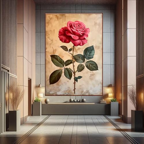 Décoration florale antique pour habiller un grand mur vide - 4