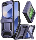 Coque pour Galaxy Z Flip 6 et Galaxy Z Flip 7 FE – Bords et coins extra surélevés du cadre rigide avant offrant une super protection d'écran contre les chutes, gardant votre écran en sécurité.