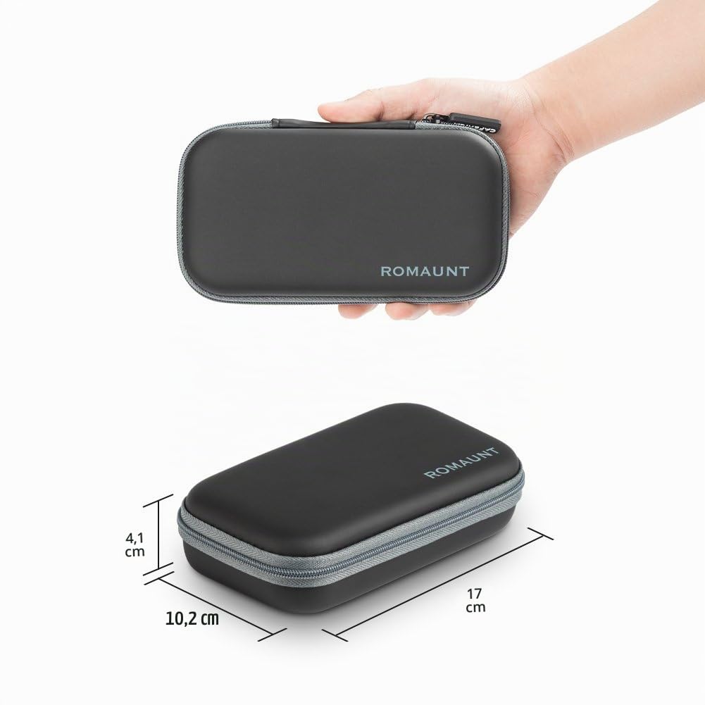 ROMAUNT Estuche portátil para Cápsulas de café compatibles con Nespresso,Rígida Protector Bolsa de Almacenamiento ligero organizador,Compañero de Minipresso y Nanopresso(Marrón)