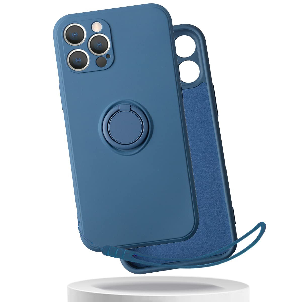 Amazon.co.jp: iphone 12 pro ケース リング付き シリコンケース 