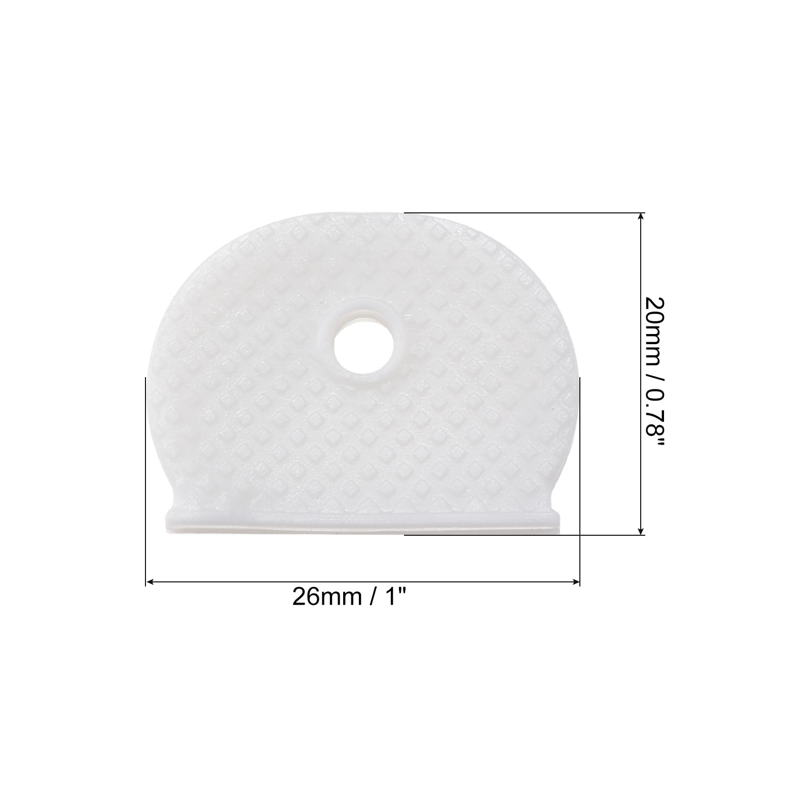 PATIKIL Key Cap Cover Tags, 50Pcs Keys Identifier Label ID Silicone Sleeve for House Apartment Organization White - Image 2