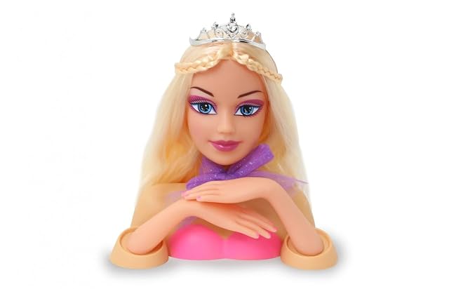 JAMARA 460618 Bella Styling - Juego de 8 Cabezas de peluquería (Pelo Resistente, promueve Juegos de Roles…