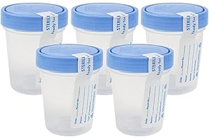 Dealmed Sterile Storage Containers with Screw-On Leak Resistant Lids (4oz, 5ct)
