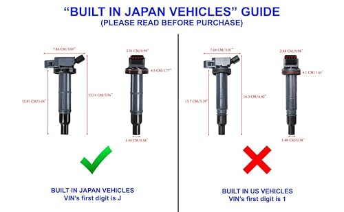 Ena Ignition Coil Pack And Platinum Spark Plug Set Of 4 Compatible With Scion Toyota Tc Camry Corolla Highlander 2.4L L4 Replacement For Uf333 90919-02244 90919-02266 C1330 #TOP1