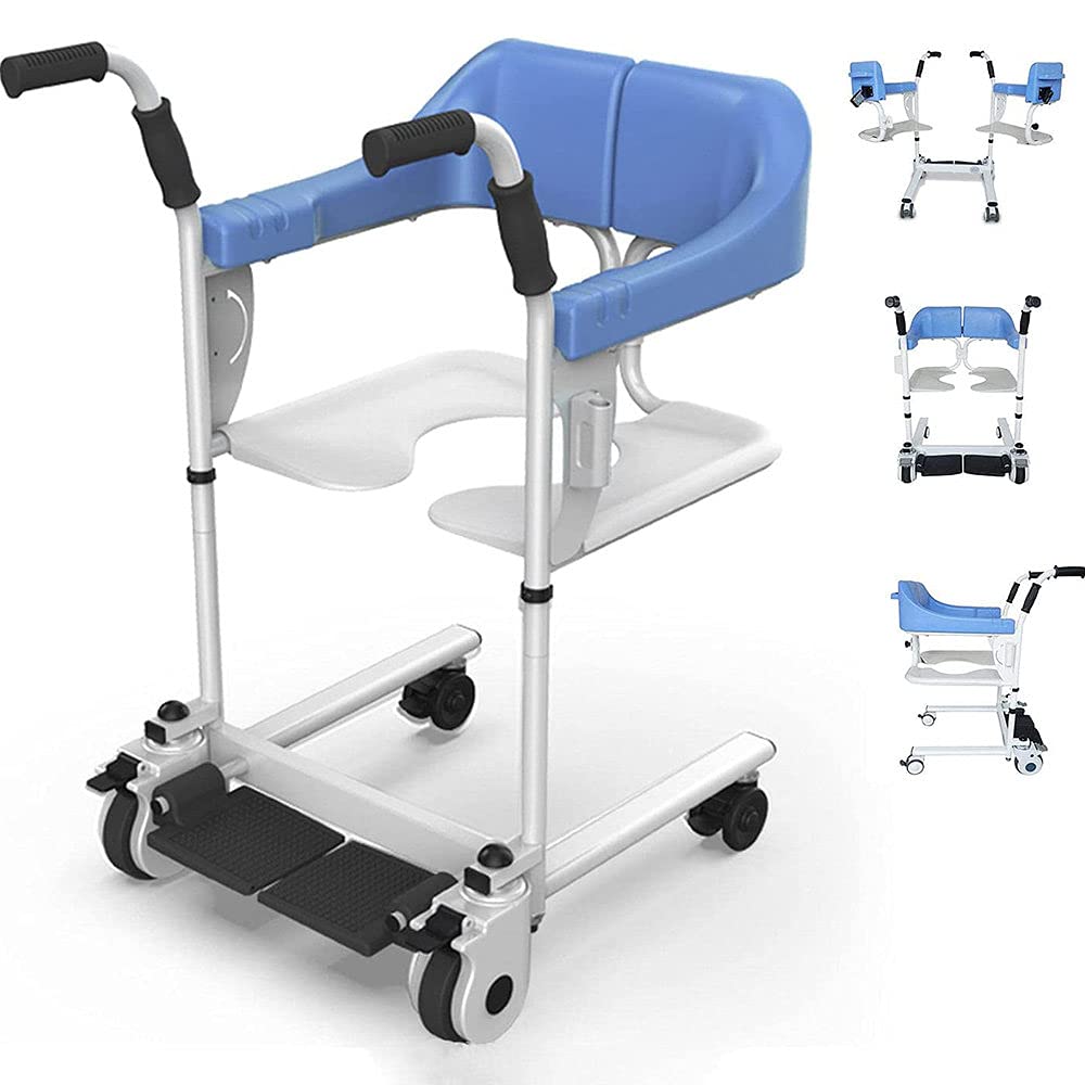 Elevador de traslado de pacientes para ancianos, enfermería, silla de ruedas para discapacitados, silla de ruedas móvil, máquina elevadora para discapacitados, silla de baño multifuncional, silla de
