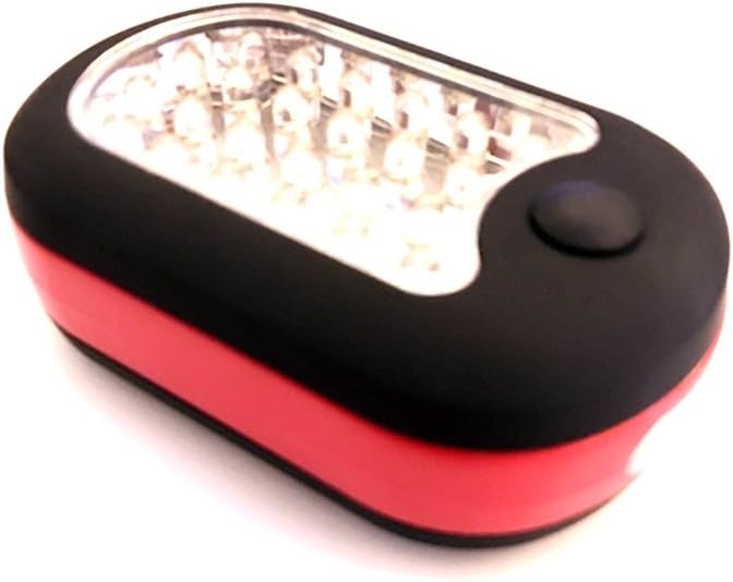 2 Pack 27-LED Ponvey Super Bright Led Work Light/ Portable Magnetic Flashlight with Hanging Hook