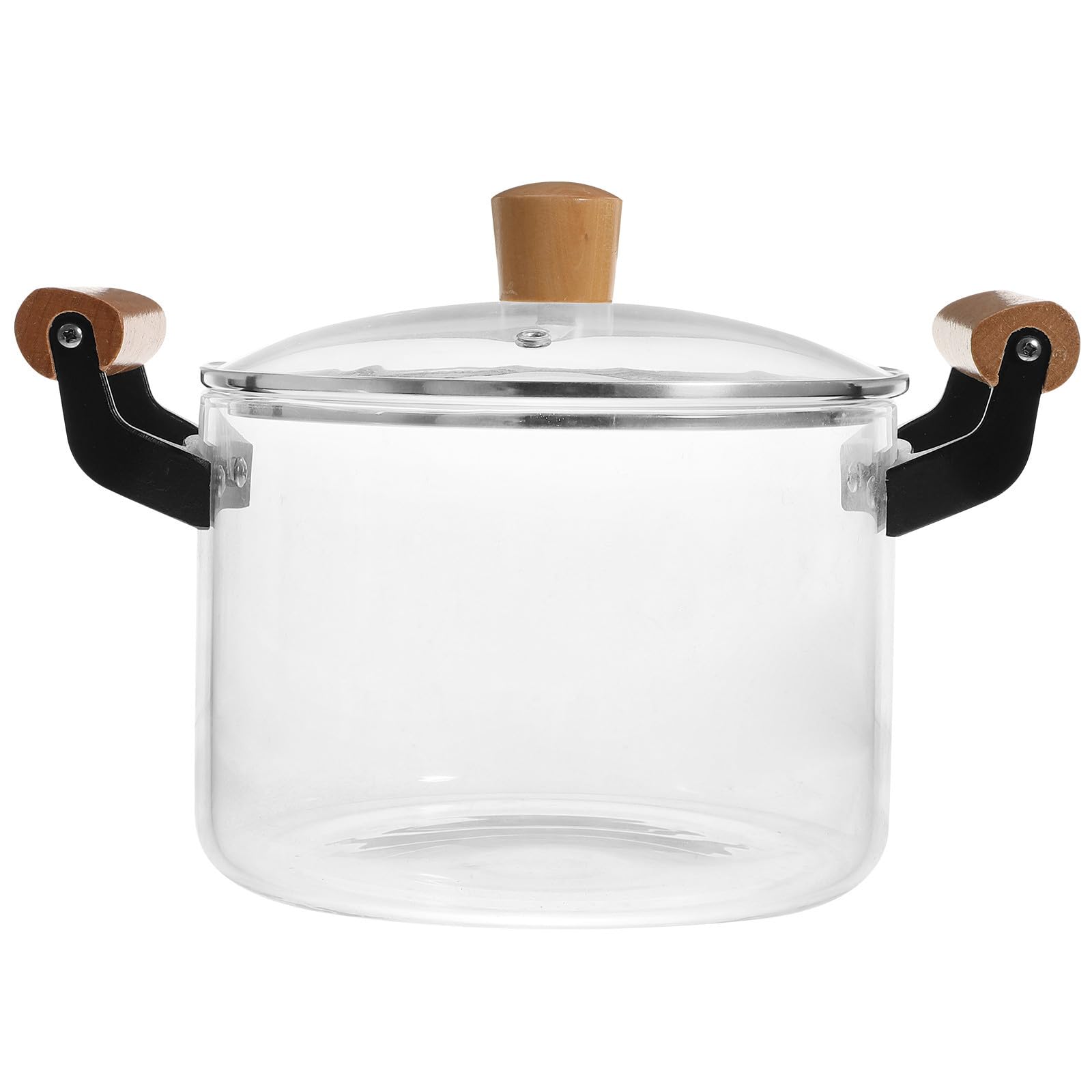 Sosoport Pentola di Vetro Borosilicato 3, 5 con Doppio Manico