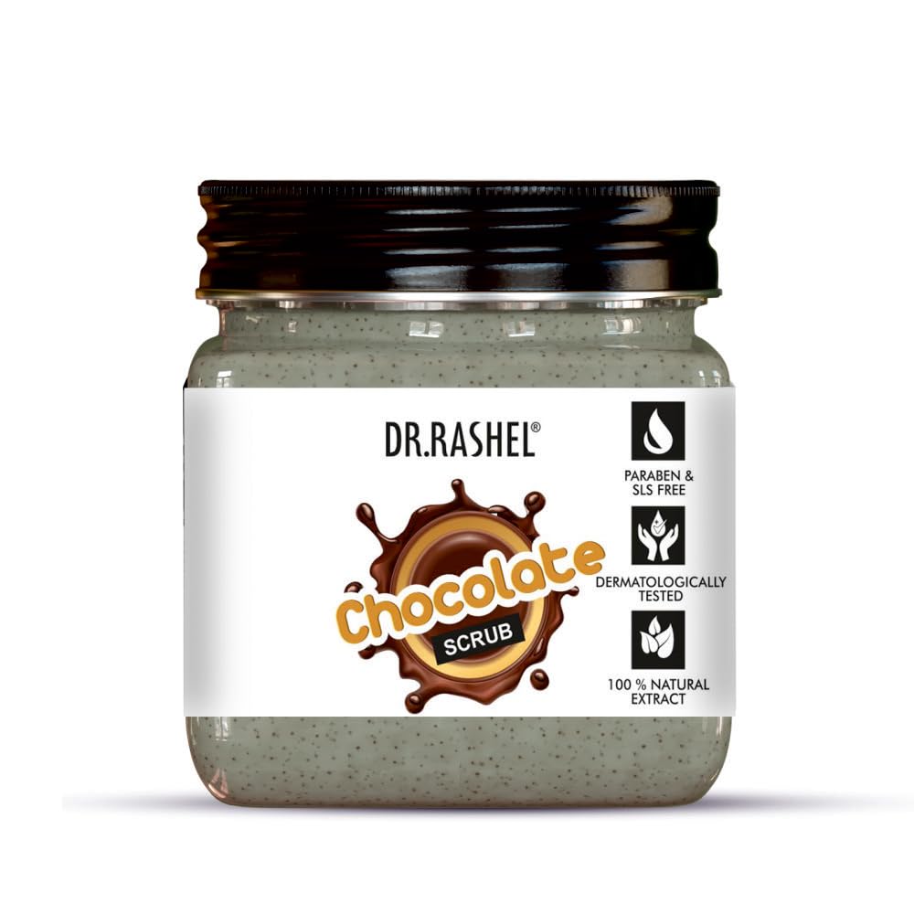 Dr.Rashel CHOCOLATE Scrub for Reducing Darkspot , Glowing & Moisturizing Skin Scrub (380 ml)