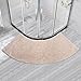 GXFXLP Duschvorleger Halbrund, Weich Duschvorleger Eckdusche, Waschbar Badezimmerteppich für Eckbadewanne, SaugfäHig Bodenteppich für Viertelkreisdusche,Beige ich vor günstig Kaufen-GXFXLP Duschvorleger Halbrund, Weich Duschvorleger Eckdusche, Waschbar Badezimmerteppich für Eckbadewanne, SaugfäHig Bodenteppich für Viertelkreisdusche,Beige