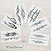 Yesallwas 6 Sheets Mix Tribal fake Tattoos Small Temporary Tattoo Blue Black Tribal Tattoo Body Sticker for Men Women 6x10.5cm/2.36x4.13inches (LxW)