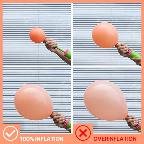 Image of PartyWoo Peach Balloons 50pcs Light Orange Latex Helium Balloons 12 Inch | Wedding Baby Shower Bridal Shower Bachelorette Anniversary Engagement Graduation Party Decorations Orange-Y21