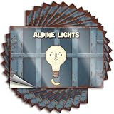 Adesivi meccanici vintage Aldine Lights: A Nostalgic Journey Through Illumination Stickers 10 pezzi divertenti adesivi di avvertimento adesivi paraurti (6 x 9 cm)