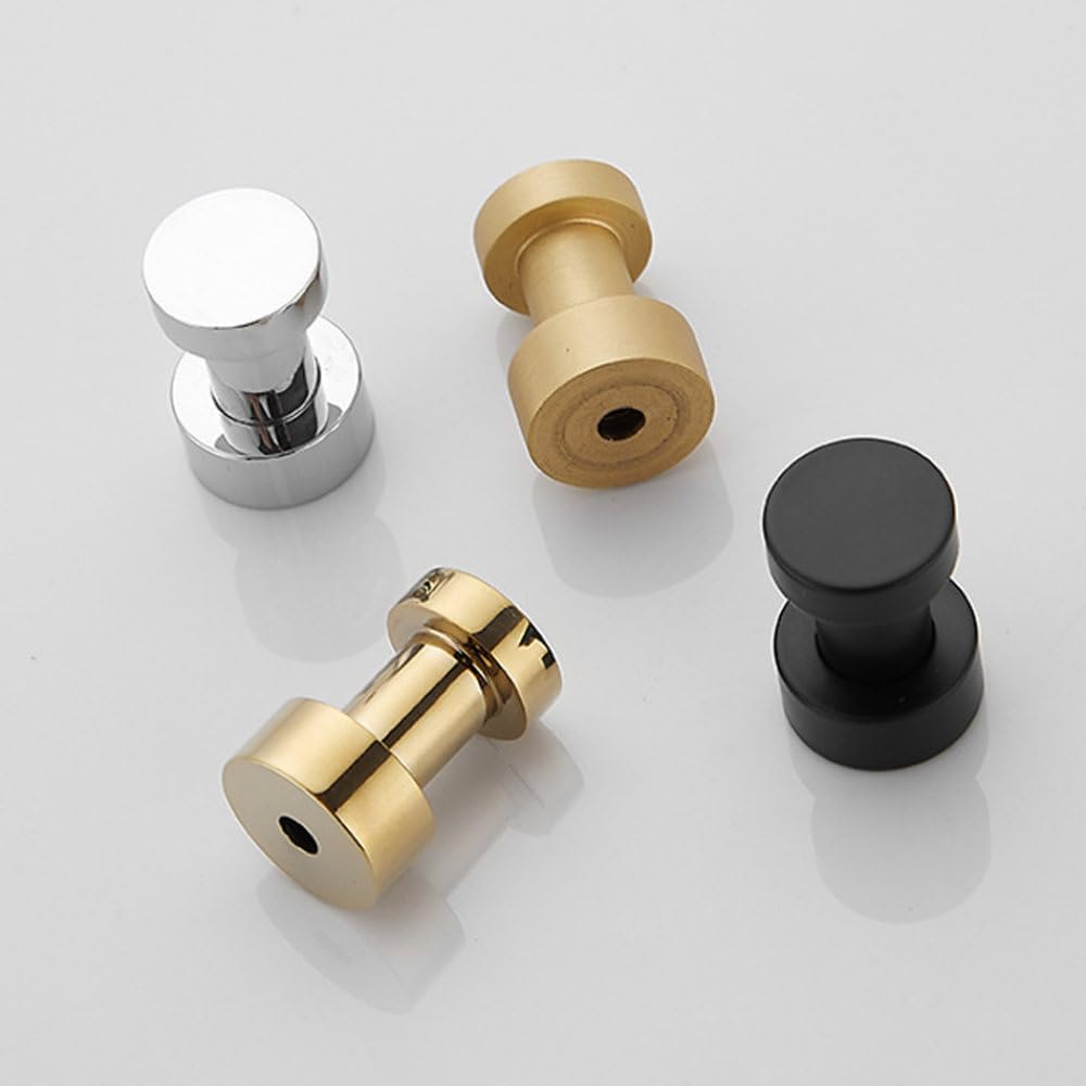 Gancio da parete in ottone Nastro dorato Nero Cucina creativa Gancio da bagno per accappatoio Appendiabiti Asciugamano Portachiavi Porta abiti Decorativo per la casa, Oro spazzolato 5 ganci, A