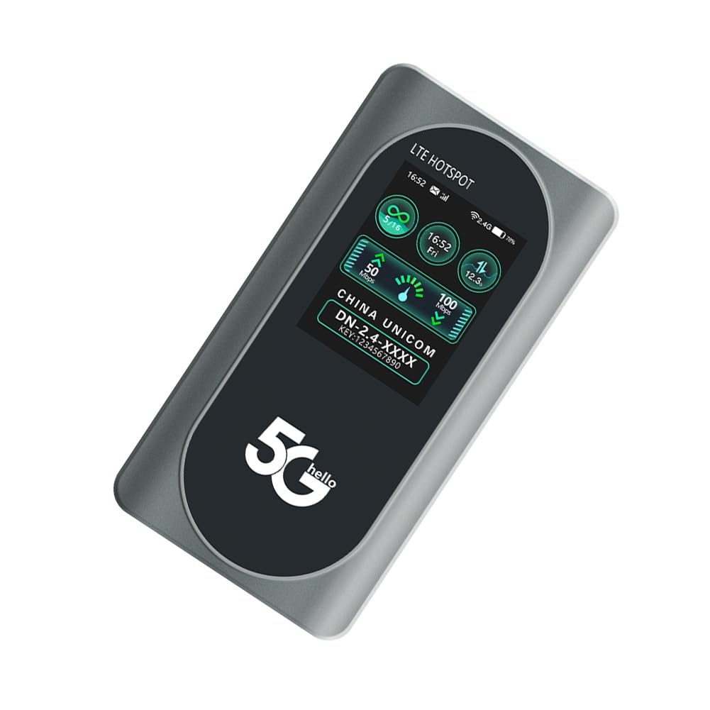 Router WiFi 5G Portatile Pocket Mifi WiFi6 Dual-Band Wireless Router Portatile Tascabile da 4000 mAh con Slot per Scheda SIM
