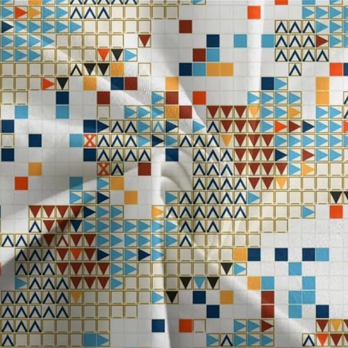 Parure de lit motif géométrique 3D en microfibres 200x200cm avec housse de couette - 7
