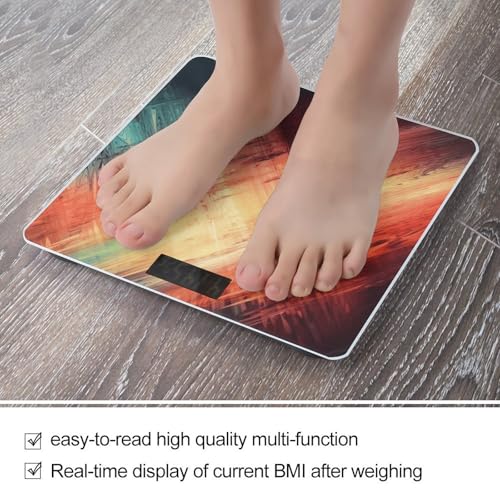 Báscula digital de baño con pantalla LED y vidrio templado miniatura 5