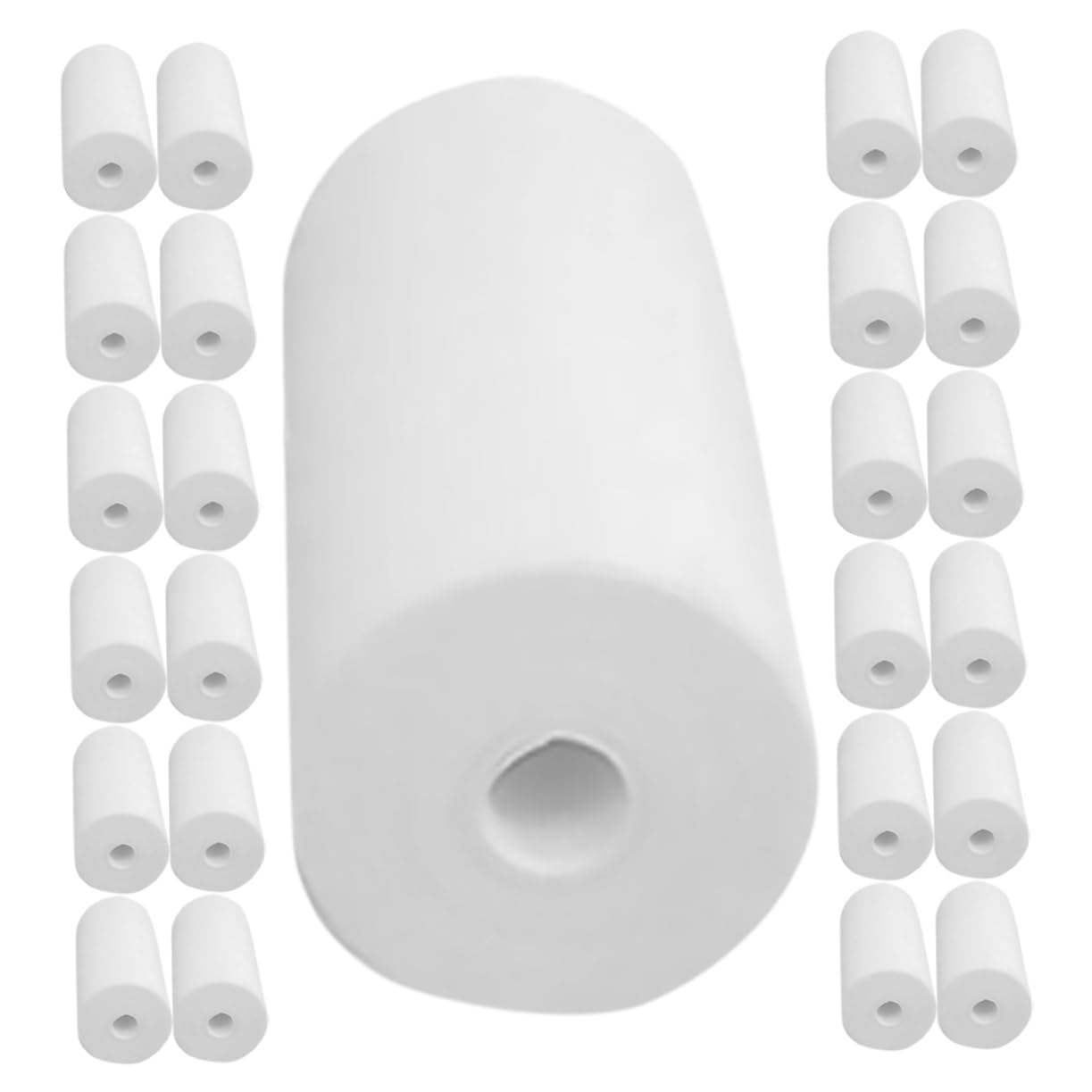 Papel Térmico para Recibos 57x30, 25 Rollos, Impresión Clara