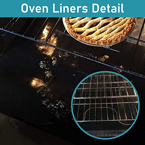 Oven Liners, 3 Pack Large Heavy Duty Non-Stick Oven Mat Set, BPA and PFOA Free Oven Protector Liner Heat Resistant Grill Mats for Electric Oven Gas Oven Microwave Charcoal Gas Grills, 26.25 * 16in - Thumbnail 6