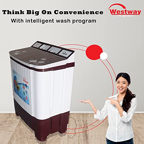 Image of Westway 10Kg Semi-Automatic Top Load Washing Machine (1001TWD)
