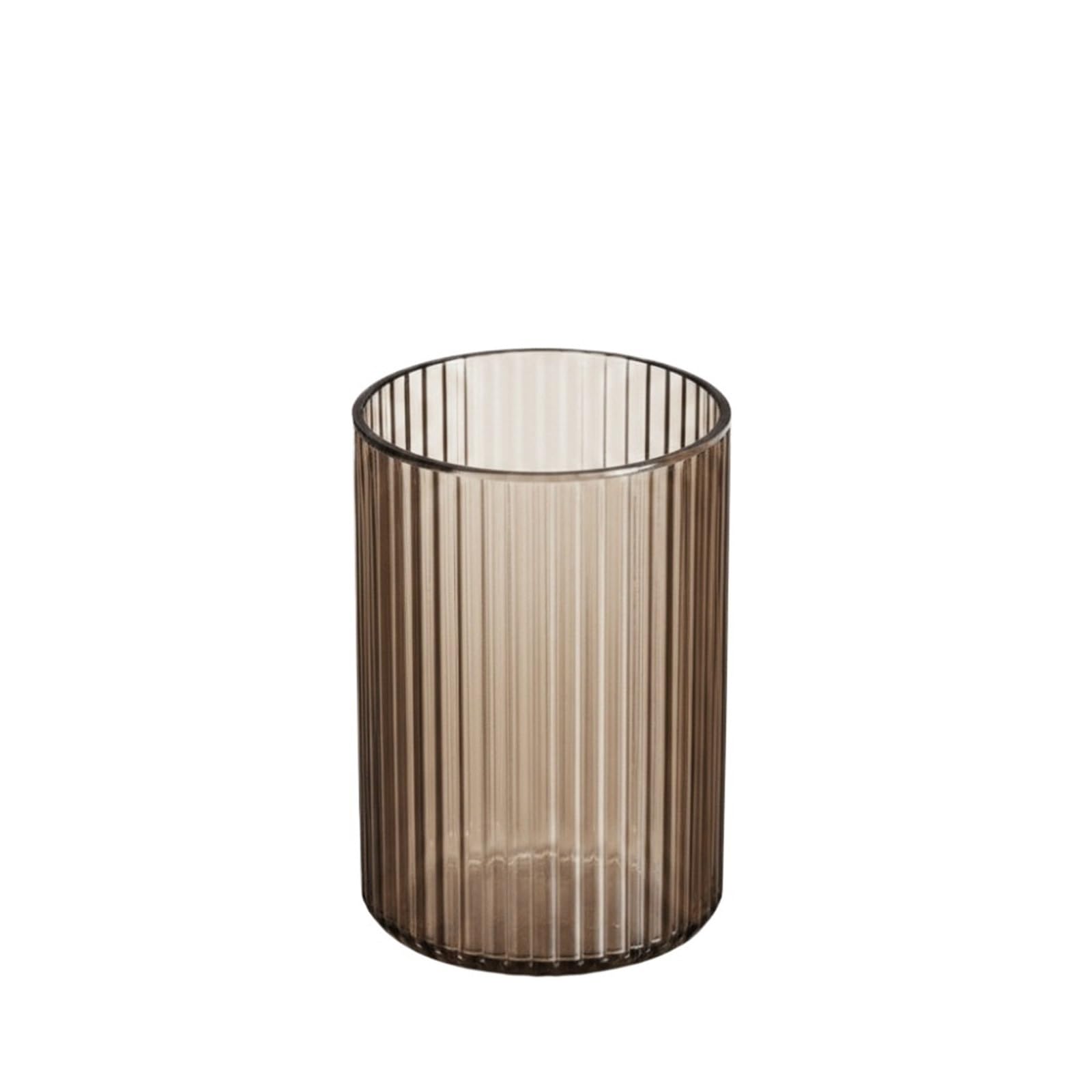WEOKDFHA Clear Pencil Holder Vintage Striped Make Up Cup Pure Color Cosmetic Holder Desk Pen Pencil for Brushes