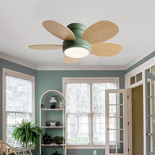 Ventilateur de plafond avec éclairage LED moderne et télécommande