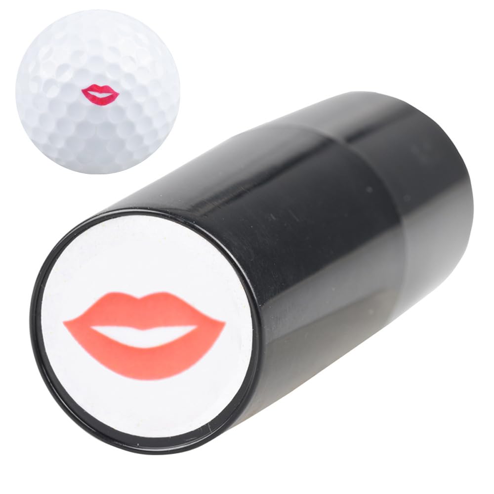 Luzbose Kiss Golf Ball Stamp Marker Reusable Ink Stamps For Books, Cloth Crafts, Personalize Your Golf Balls,