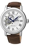 Seiko Reloj Analógico Automático para Hombre con Correa de Cuero – SSA231K1_Blanco-