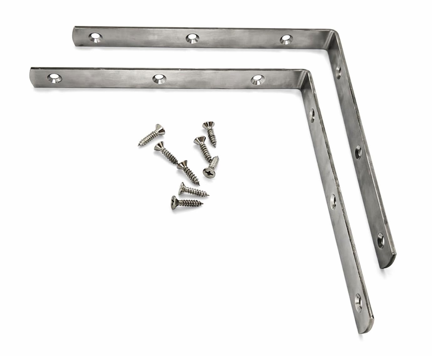 Stainless Steel L Clamp Bracket 20mm x 25mm with SS Screw | Heavy Duty Right Angle Corner Support | SS L Bracket for Furniture, Shelf & Cabinet Fixing (1 inch, Pack of 4) — Amazon image 8