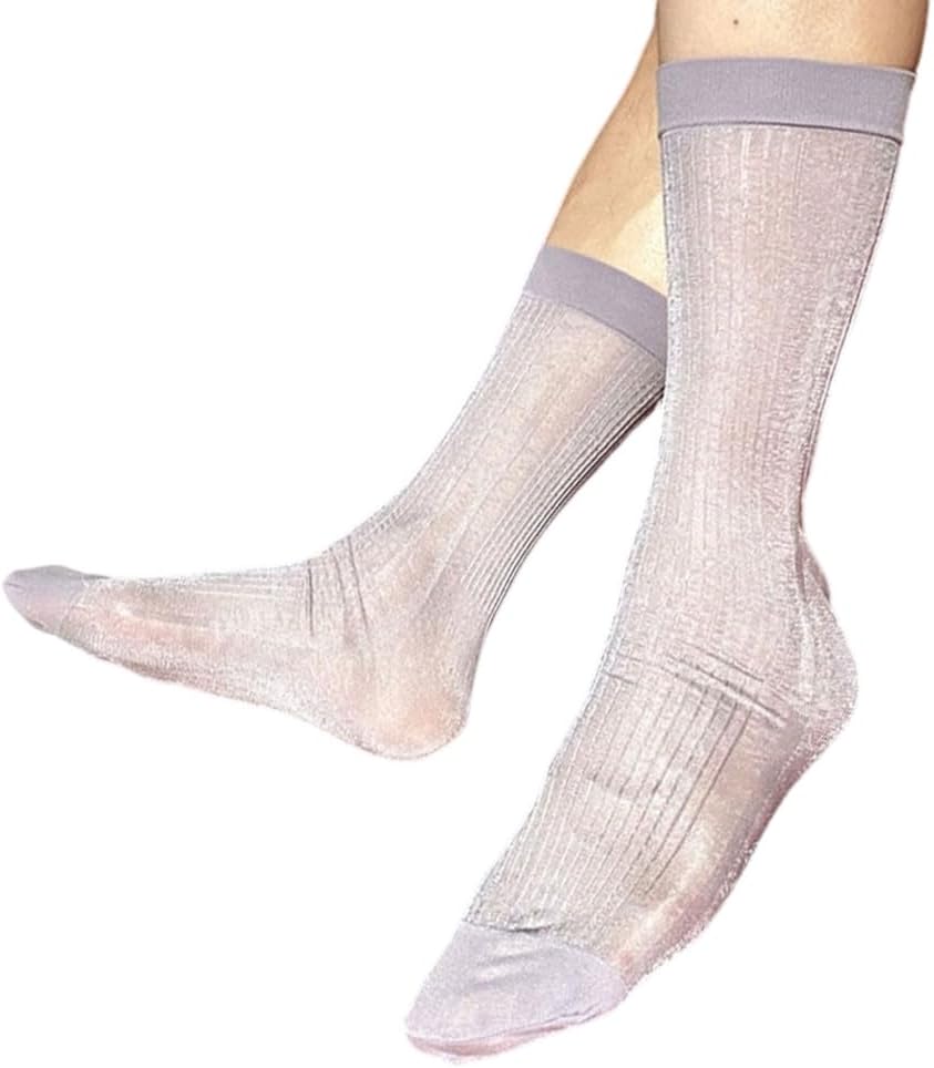 Men Dress Socks Casual Business Socks Soft Nylon Work Trouser Sock Breathable Ankle Crews
