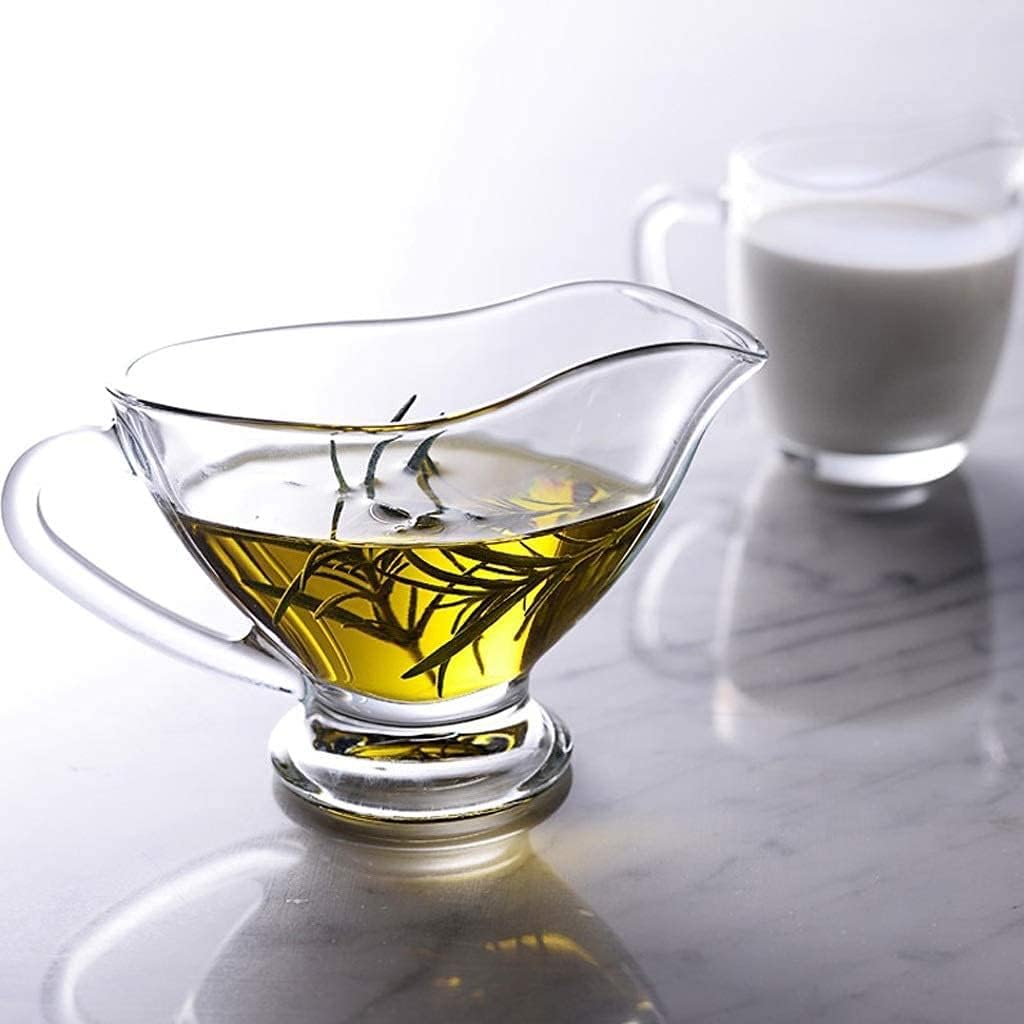 Milk Frother Cup Milk jug decor Small Glass Creamer,Coffee Milk Creamer Pitcher/Serving Pitcher/Sauce Pitcher/Milk Creamer Jug for Kitchen mini Milk jug (Size : L)