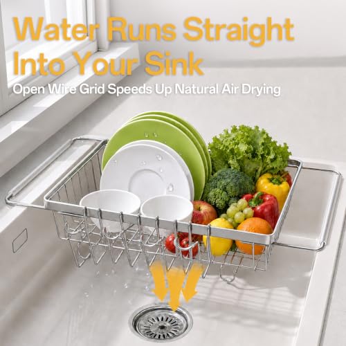 ZHOHO TANT Dish Drying Rack, 2 Pack Dish Drainer with Cup Holder - image 4