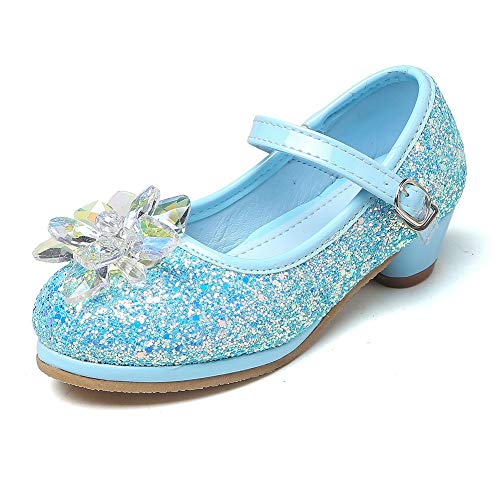 Girl's Cosplay Princess Shoes Low Heel with Crystal Flower(Toddler/Little Kid)