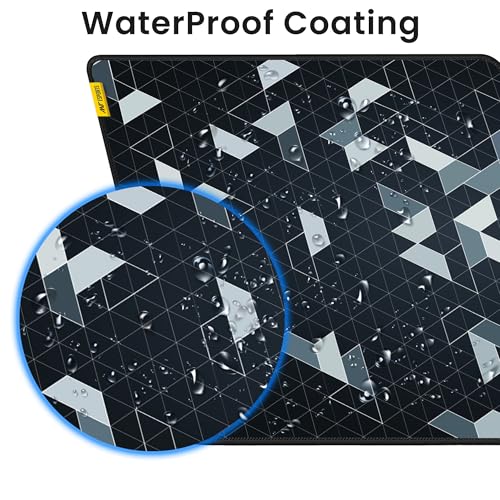 Ant Esports Prism Mouse Pad with Anti-fray Stitching, Waterproof Surface & Non-Slip Rubber Base with Stitched Edges Gaming Mouse Mat for Laptop,... - Image 5
