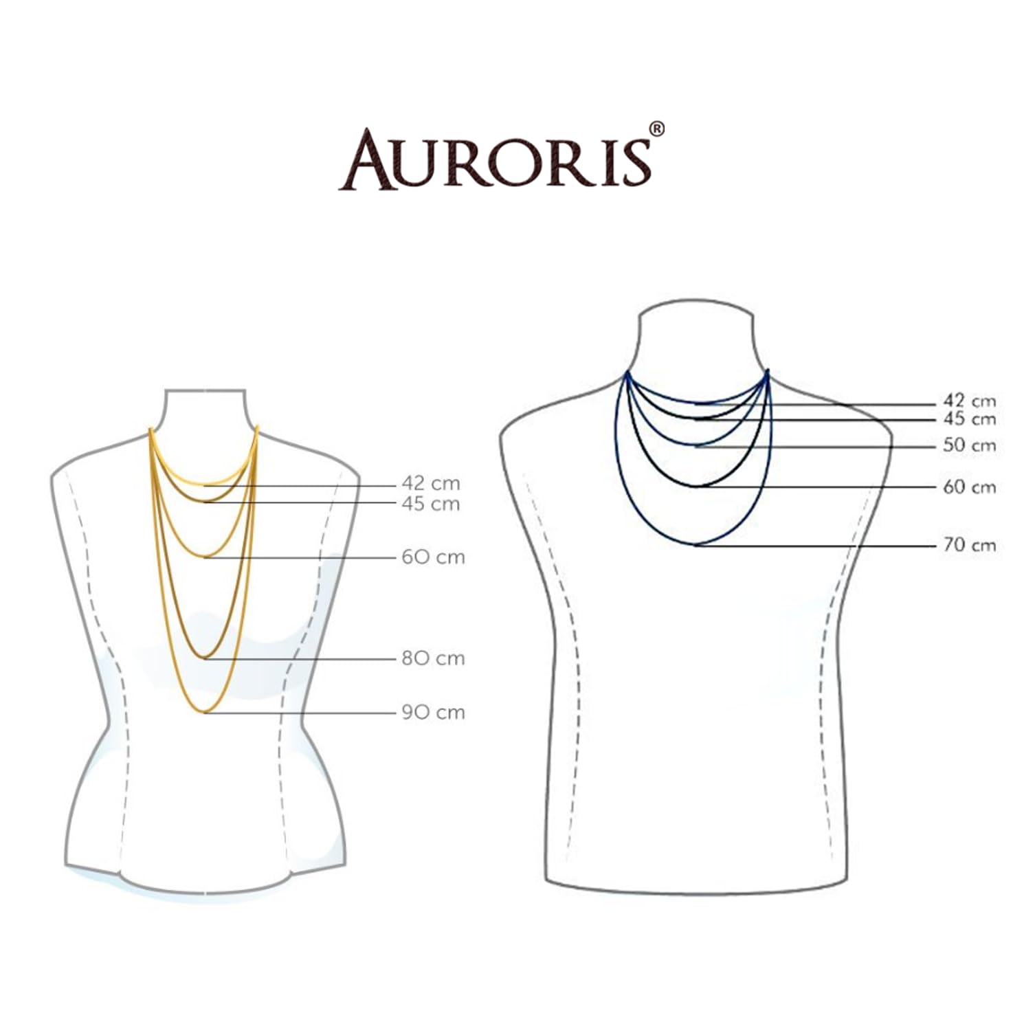 Auroris Chaîne en cuir véritable Noir Épaisseur 3 mm avec fermoir en acier inoxydable