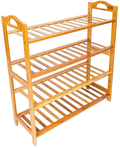 888warehouse888warehouse Free Standing Bamboo Shoe Rack With