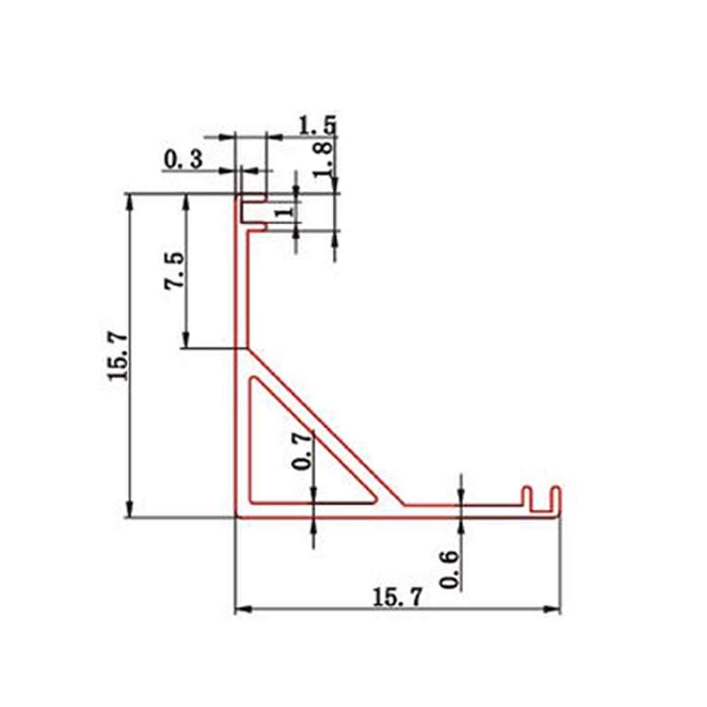 10x Profili in alluminio 2 Metri Angolare Bombato con Copertura in Plastica Opaca Bianca per strip led strisce