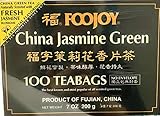 Foojoy Chinese Jasmine Green Tea - 100 Tea Bags (Pack of 1)
