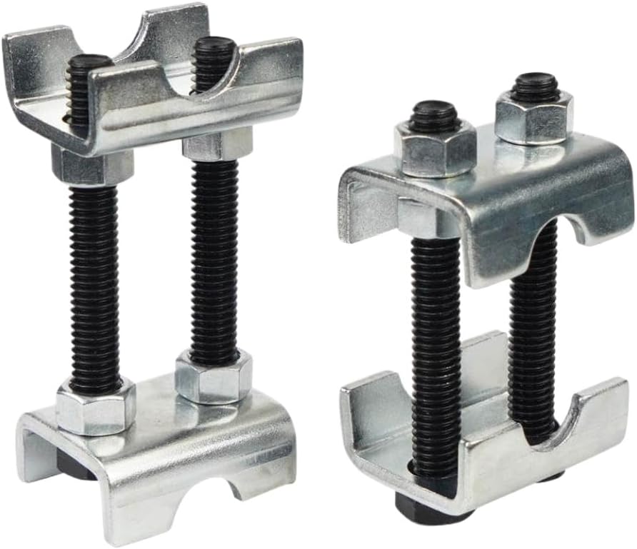 Coil Spring Compressor 2Pc 4Pc Carbon Steel 2 Way Adjustable Spring Spacer Shocks Adjustable Coil Spring Struts Tool(2pc)