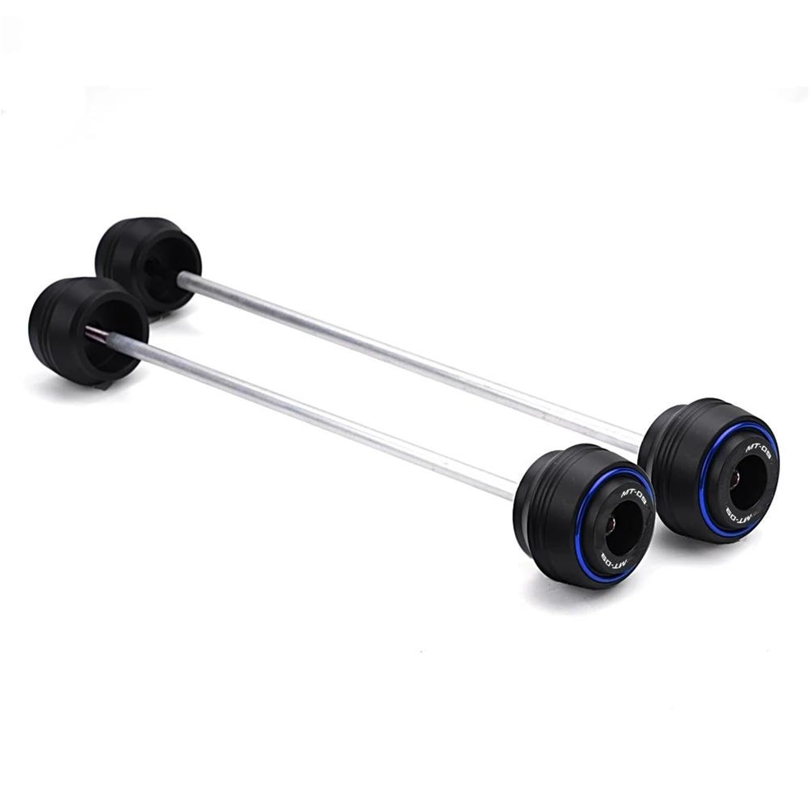 Protezione Anticaduta Per Forcella Anteriore E Posteriore Per Motocicletta Per YAMAHA MT09 MT-09 SP MT 09 2024 2025 Moto Tamponi Ruota Forcella Asse Anteriore e Poste(Blu,Anteriore Posteriore)