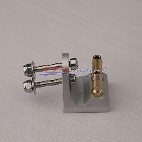 Aluminum Dual M5 Water Pick Up Flush Boat Stern Water Mouth for RC Boat RC#1339
