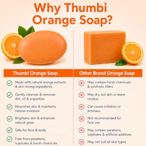 Image of Orange Bio-Enzyme Handmade Bathing Bar, Pack of 2 | Natural Citrus Soap, Coconut & Sesame Oil, Cold Process Herbal Soap, 100g Each